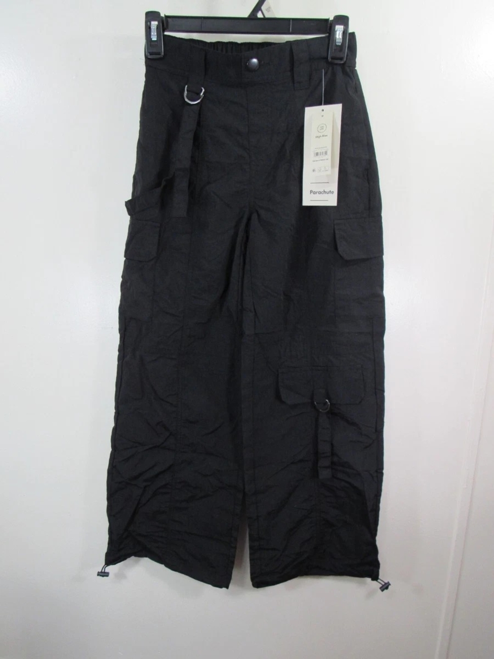 Parachute Black Cargo Pants with Utility Rings